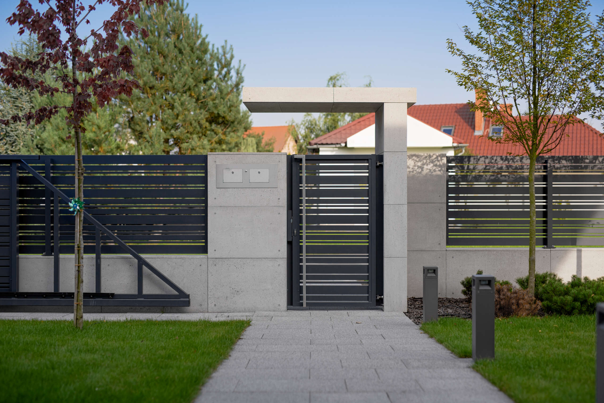 Beton Zaun Stockfotos Freeimages Com