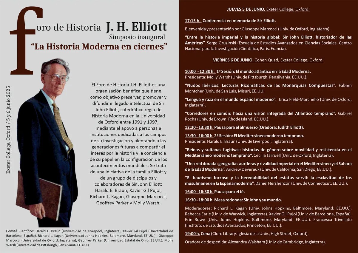 primera edición del Foro de Historia J.H. Elliott