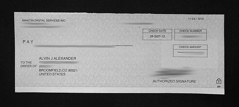 What are royalty checks?