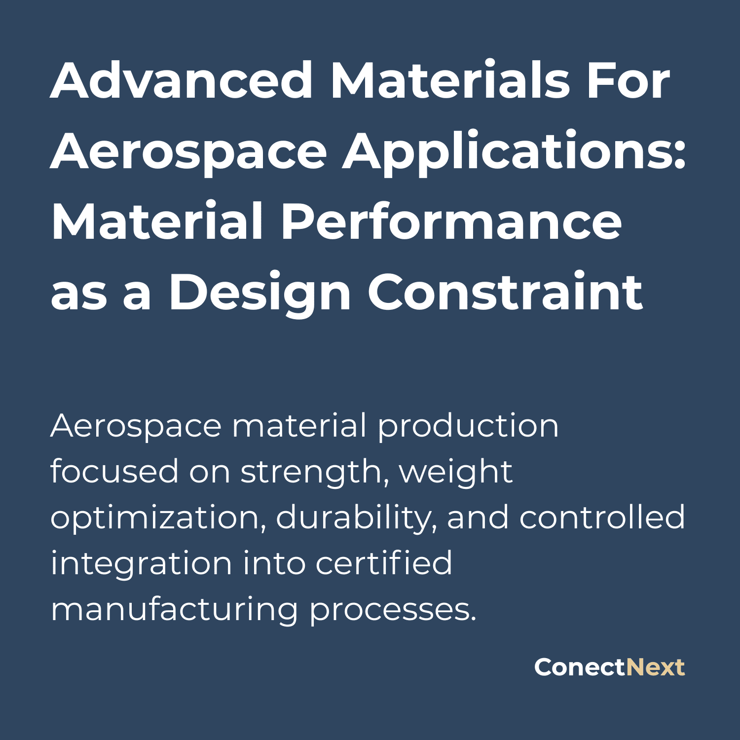 Aerospace material production focused on strength, weight optimization, durability, and controlled integration into certified manufacturing processes.