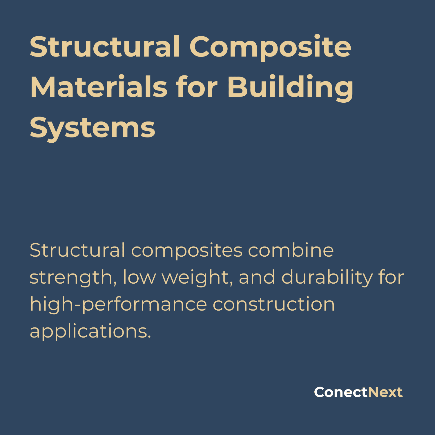 Structural composites combine strength, low weight, and durability for high-performance construction applications.