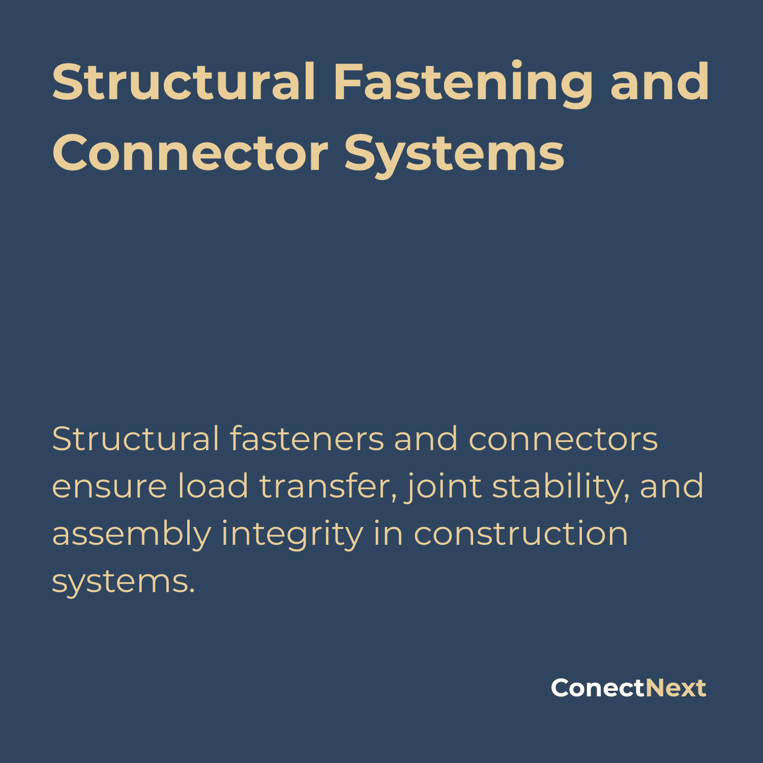 Structural fasteners and connectors ensure load transfer, joint stability, and assembly integrity in construction systems.