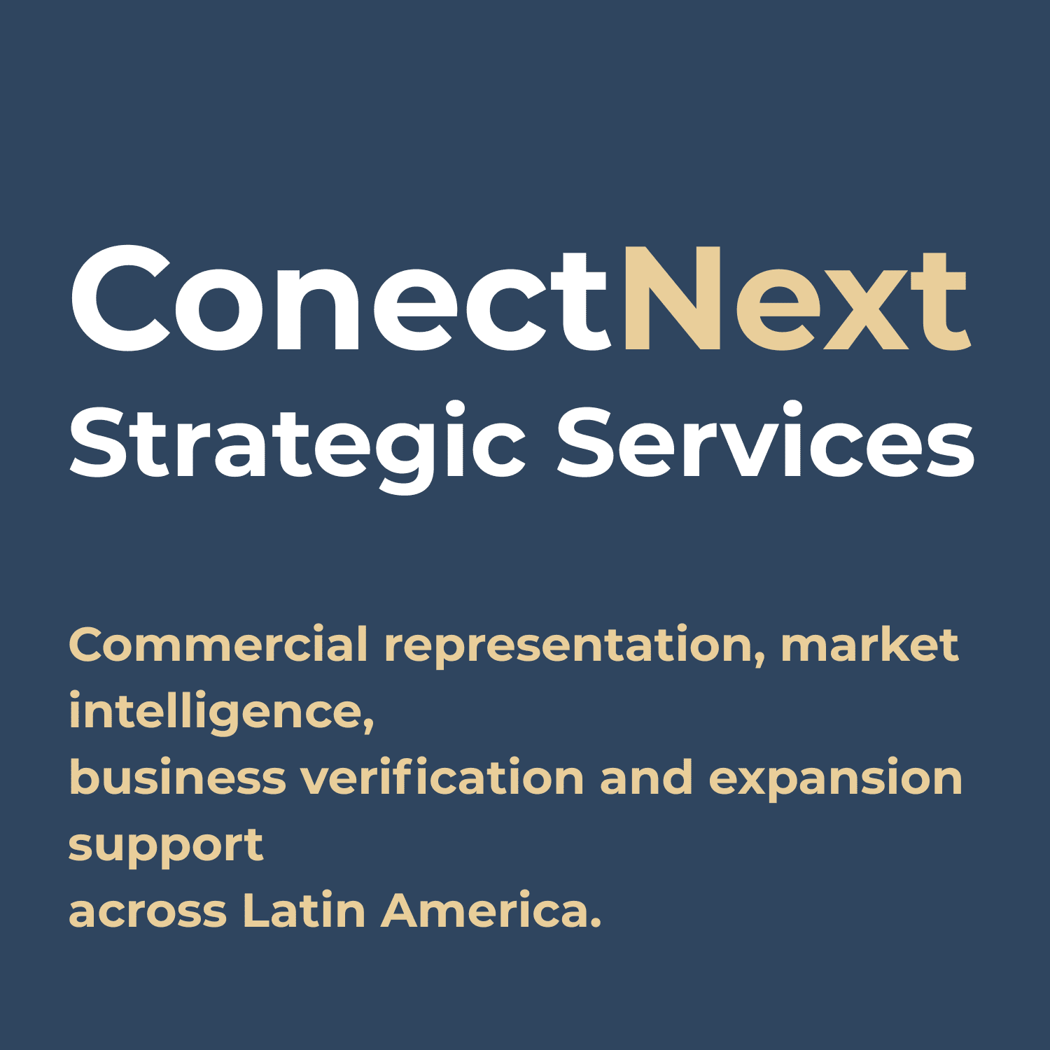 Commercial representation, market intelligence, business verification and expansion support across Latin America.