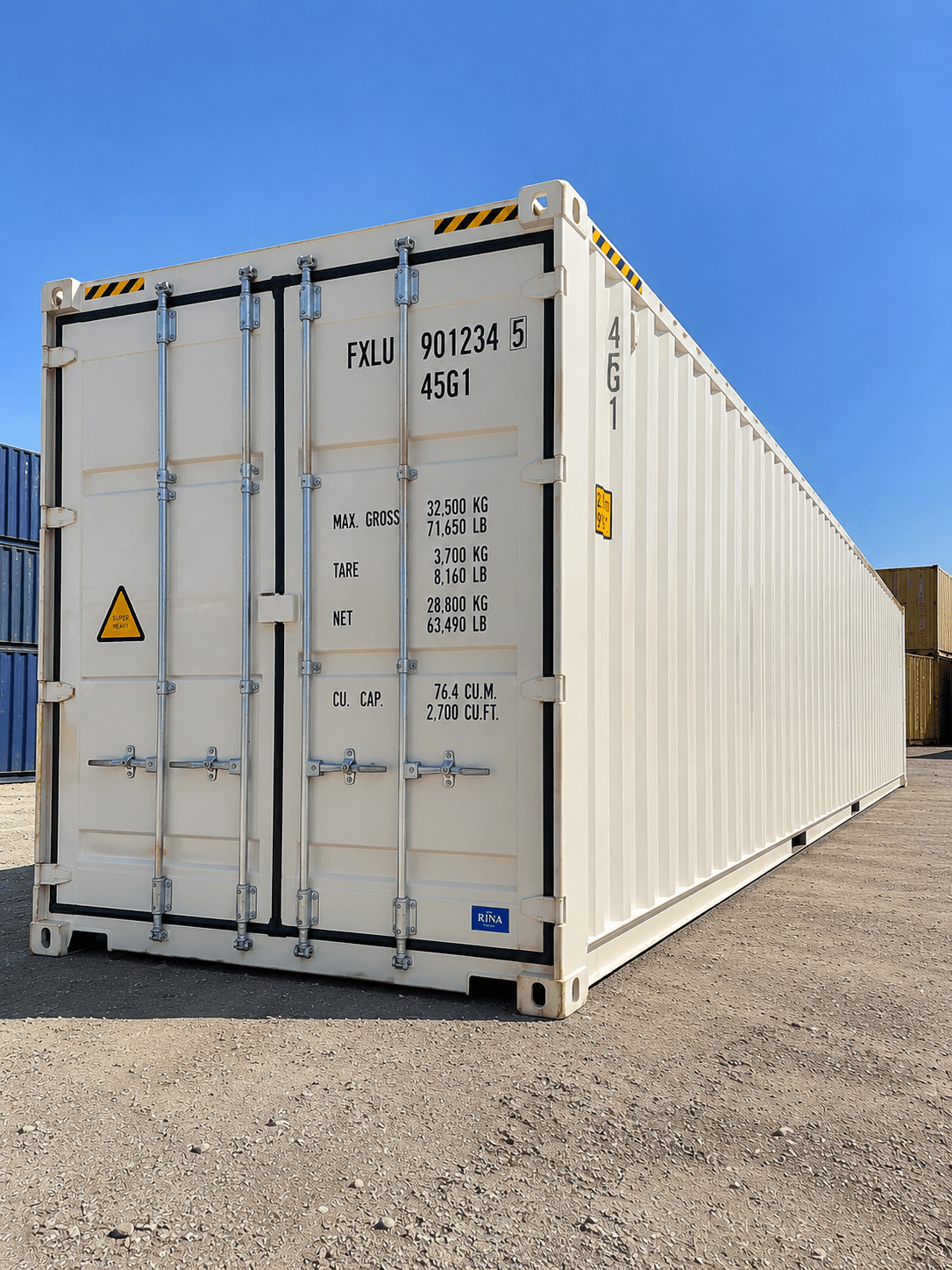 Clean High-Cube Container Yard