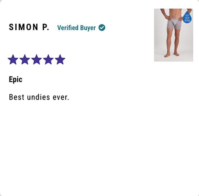 Customer review of Confitex male absorbent underwear