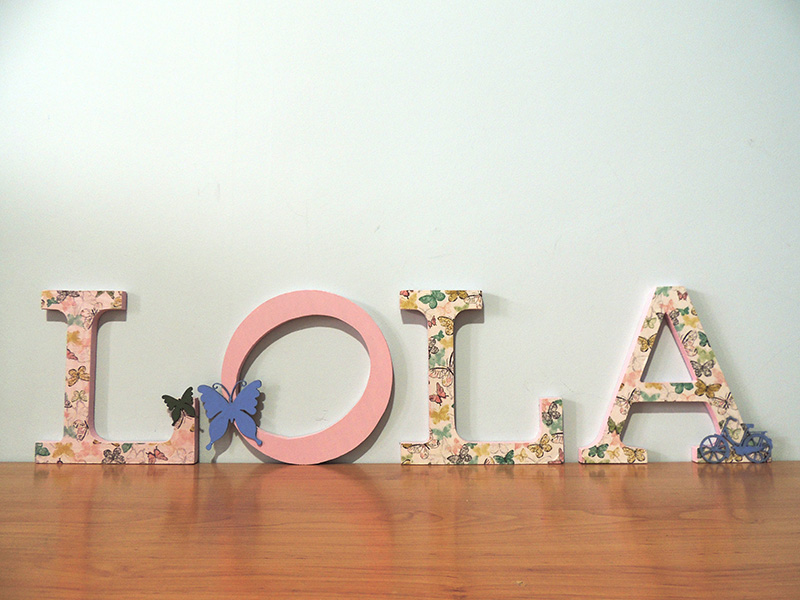 Idea Para Decorar Letras De Madera Con Decoupage