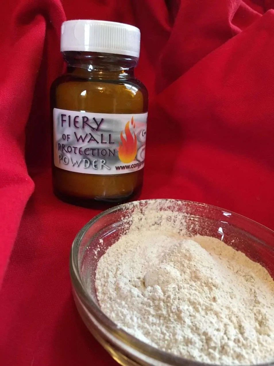 Fiery Wall Of Protection Powder; defense, protection magick; Conjure Work