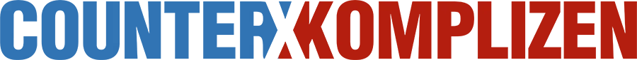 Blau-rotes Logo des Touristik-Roadshowformats CounterKomplizen