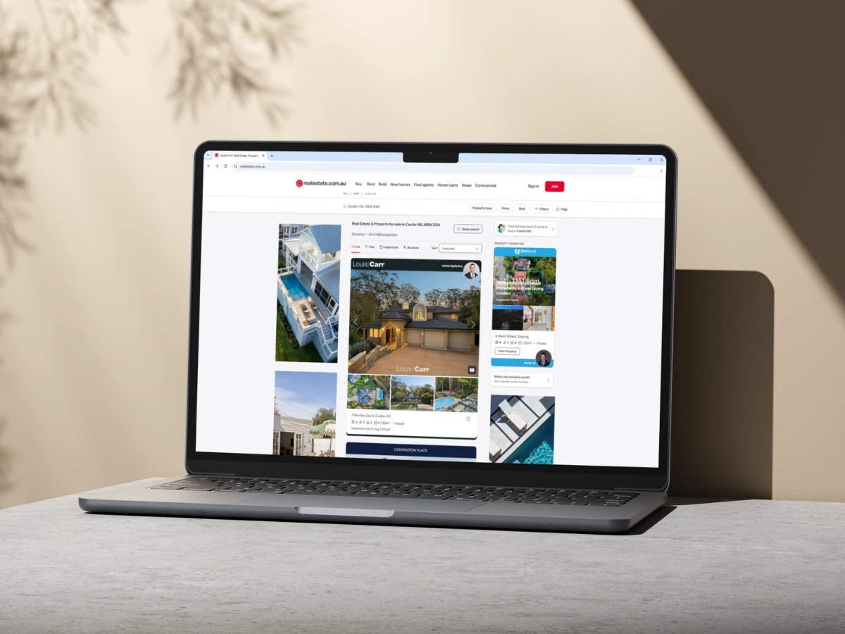 Plungie display advertising on realestate.com.au