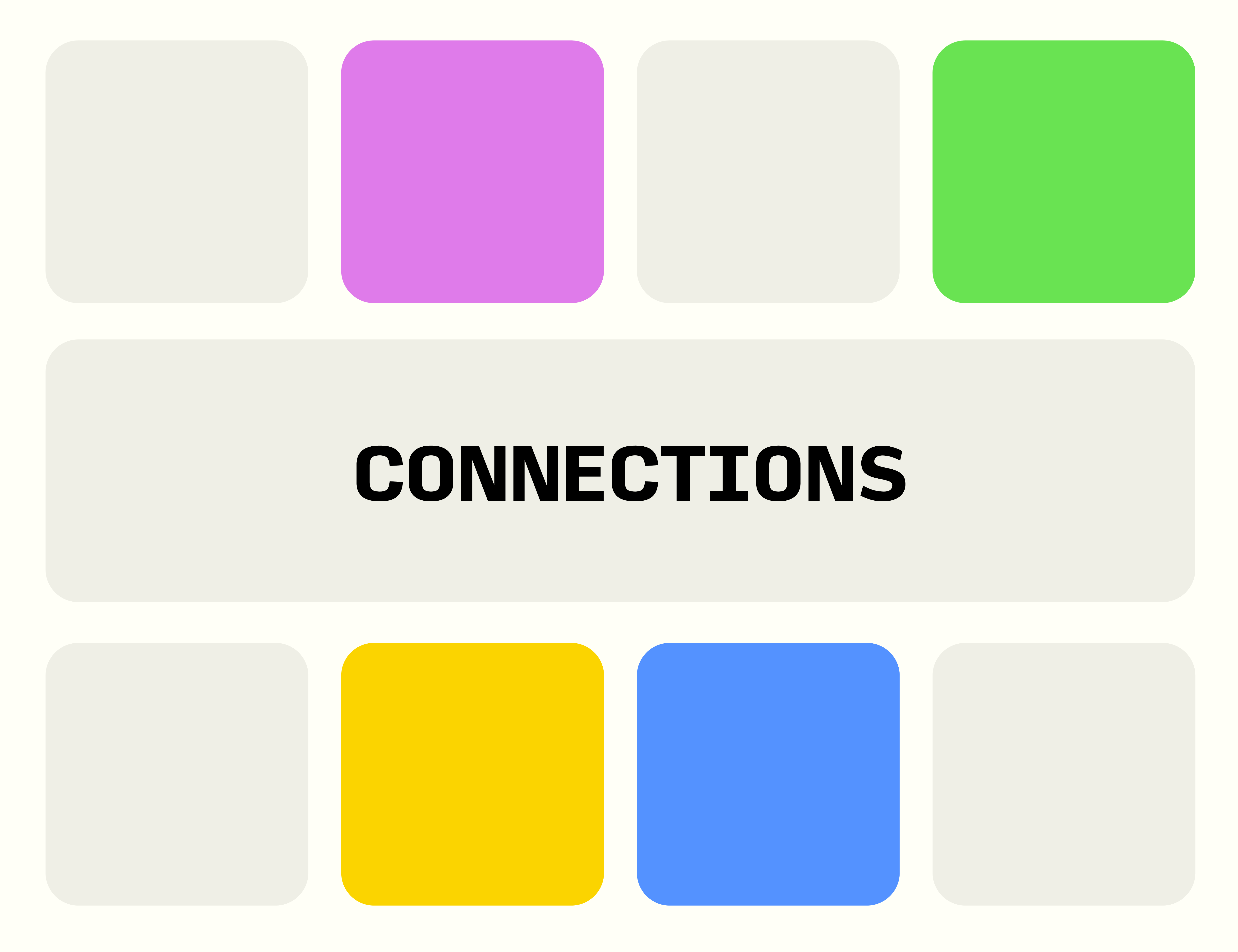 Connections Easy Game 