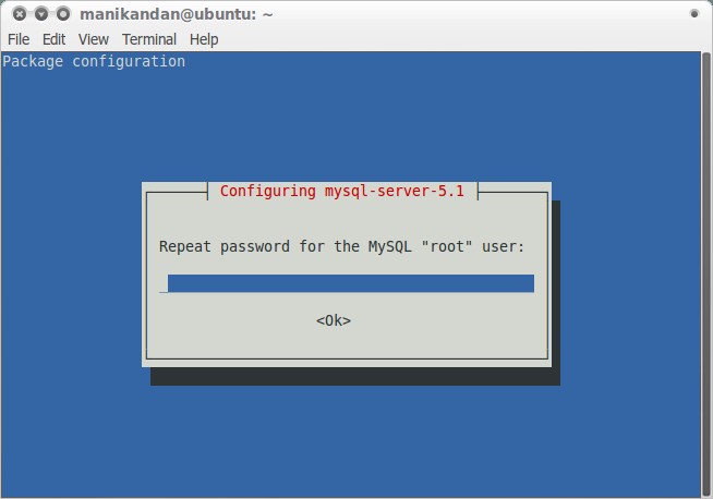 mysql password repeat