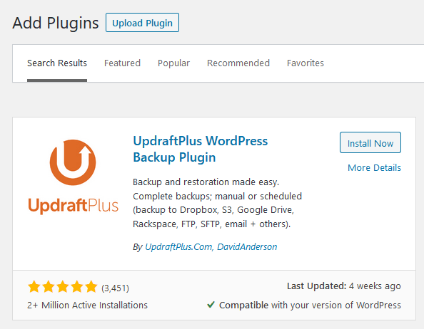 The updraftplus is a great tool for taking wordpress website's backup just in a single click, however, this plugin is also not perfect in that category. Backup Wordpress Website Using Updraftplus Free Wordpress Backup Restore Connectwww Com