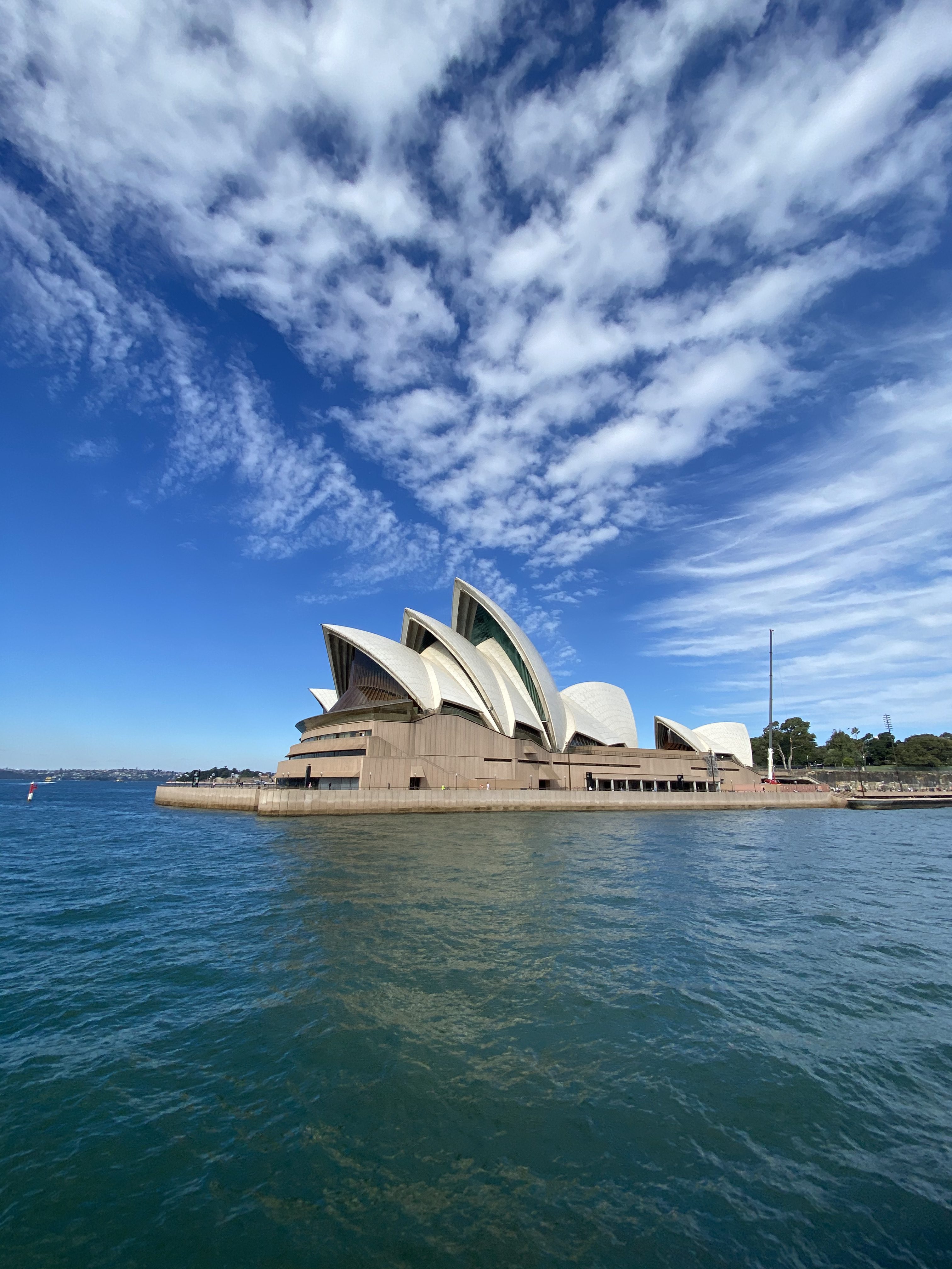 The Famous Sydney Opera house as seen from the water.