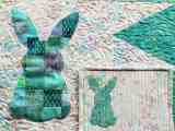 Cute Patchwork Rabbit Applique Quilt Pattern Freemotion By The River