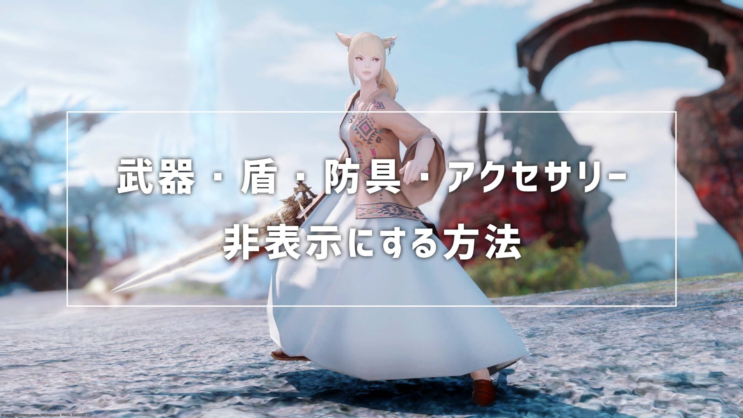 武器・盾・防具・アクセサリーを非表示にする方法_サムネ