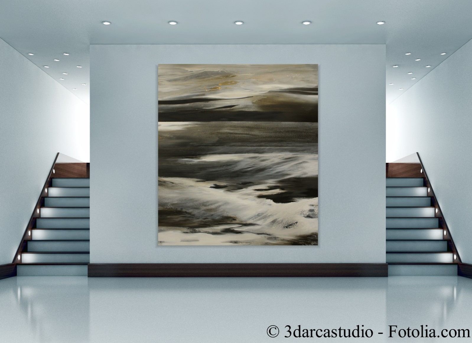 Nachts An Der See 220 200 Cm Xxl Abstrakte Malerei Abstrakte Kunst Kaufen Conny Niehoff Malerei