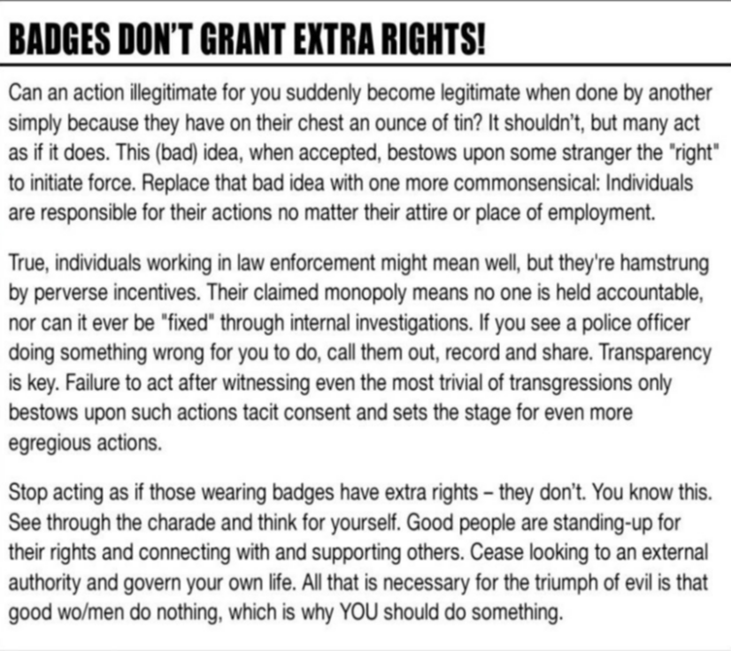 Shiny Badges Don’t Grant Extra Rights