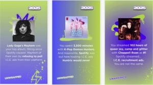 Spotify Unwrapped Campaign Calls for Boycott in Protest of ICE Ads, AI Music on Platform