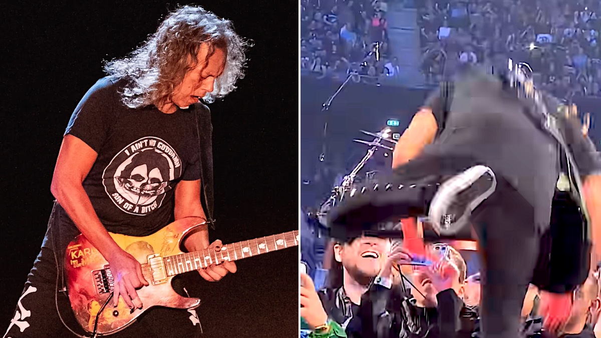 Kirk Hammett Falls Off Stage During Metallica's 'Seek & Destroy' in Dublin! 😱 (2026)