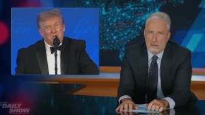 Jon Stewart Explains Why Trump’s Correspondents’ Dinner Set Bombed So Badly
