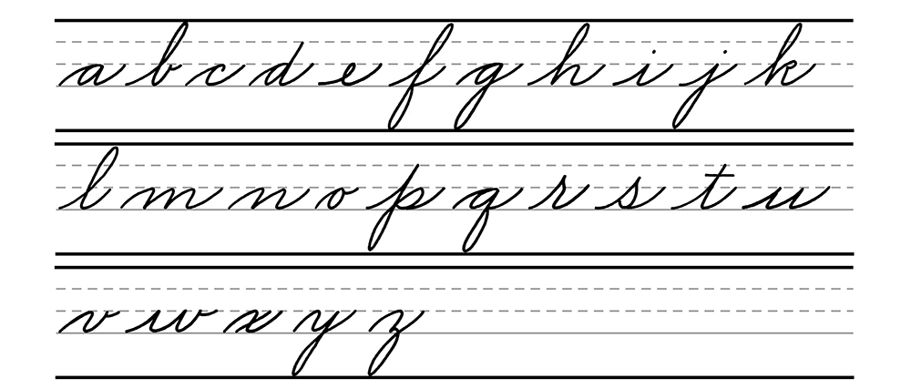 learn to write cursive consistent cursive