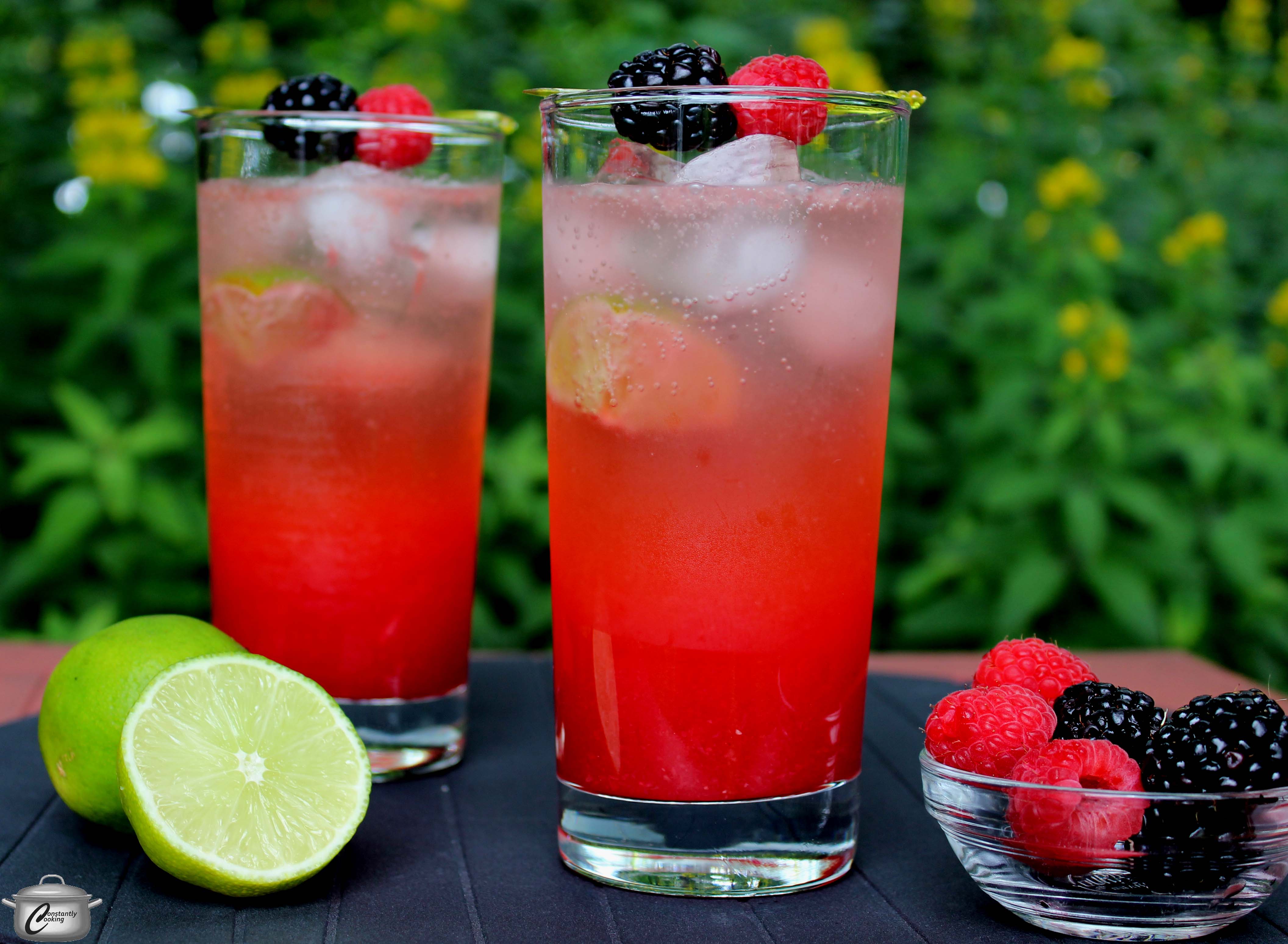 Raspberry-mint lime rickey – Constantly Cooking with Paula Roy
