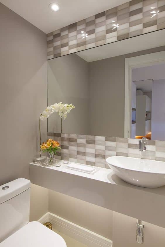 Posicione a peça de canto . 50 ideias para reformar ou decorar o lavabo - Fotos e dicas