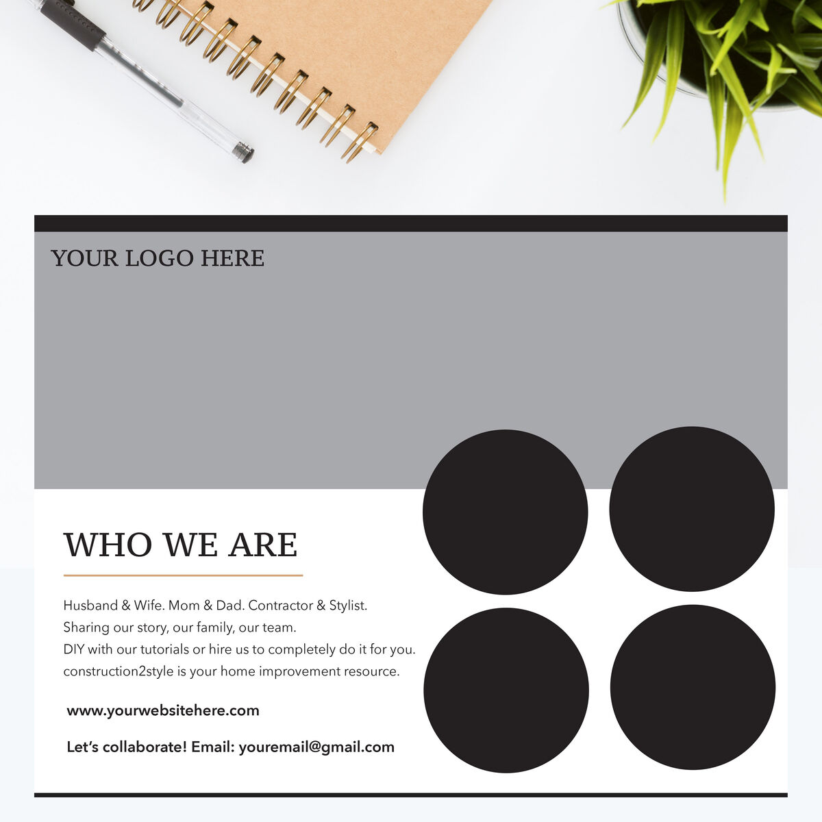 Media Kit Template Construction2style
