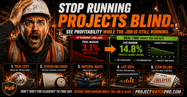 Real-Time Project Profitability - ProjectWatchPro