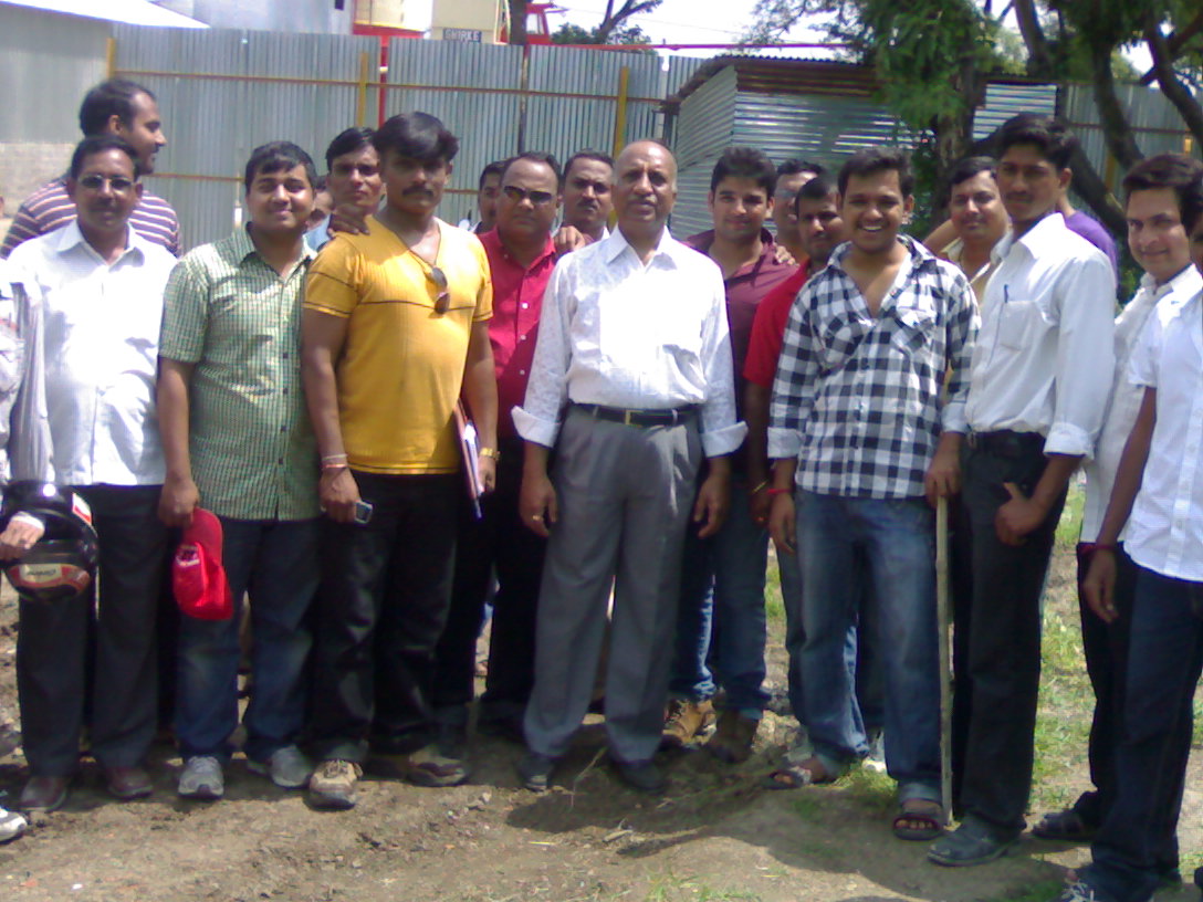 AUTHOR with students while on education tour to one of the RMC plants in the year 2010.