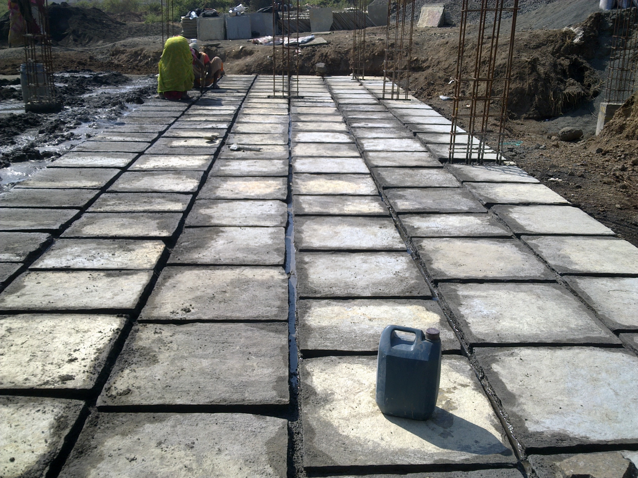 BOX TYPE WATER PROOFING BEING DONE for the basement raft.