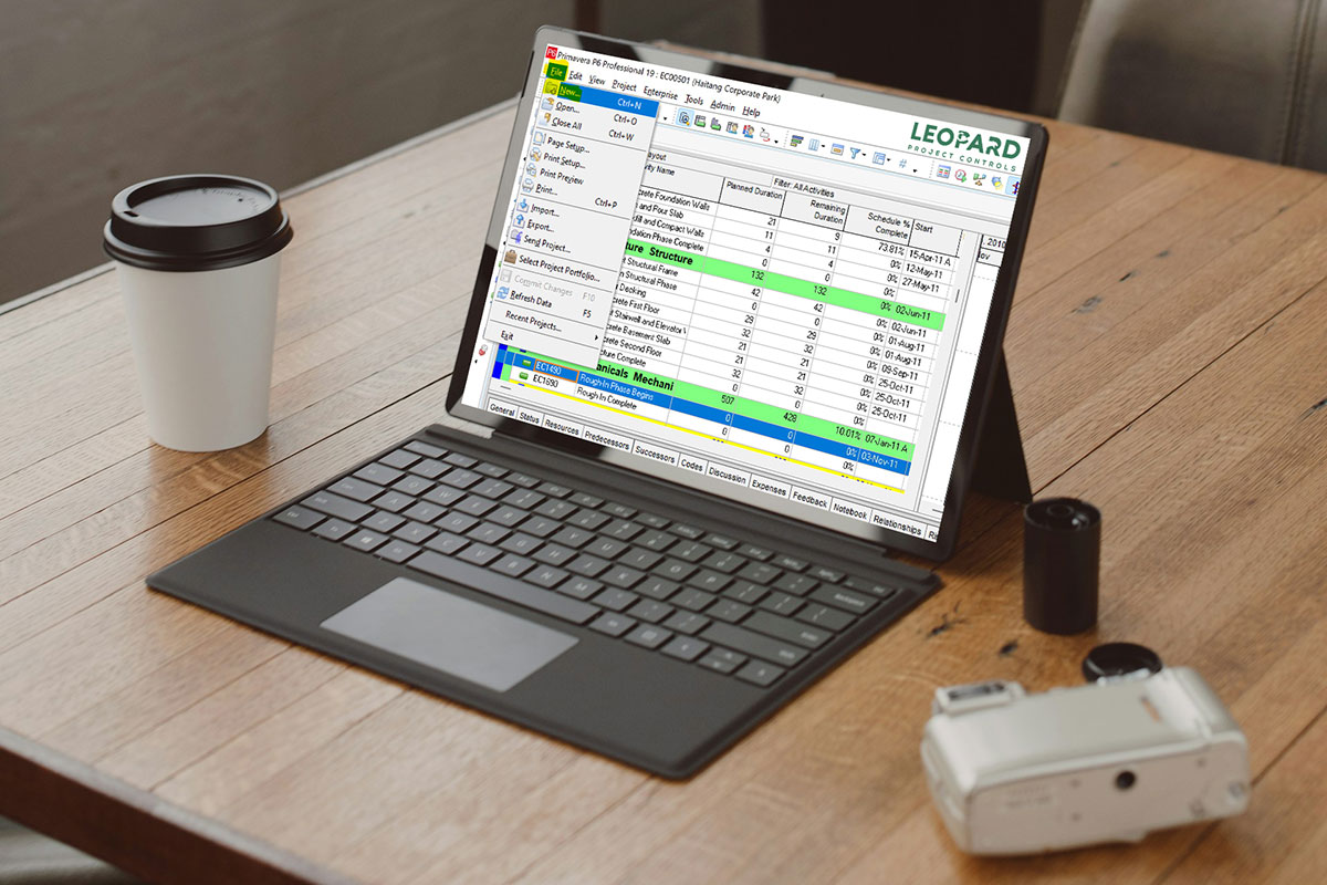 Create a New Project In Primavera P6 Using Project Wizard