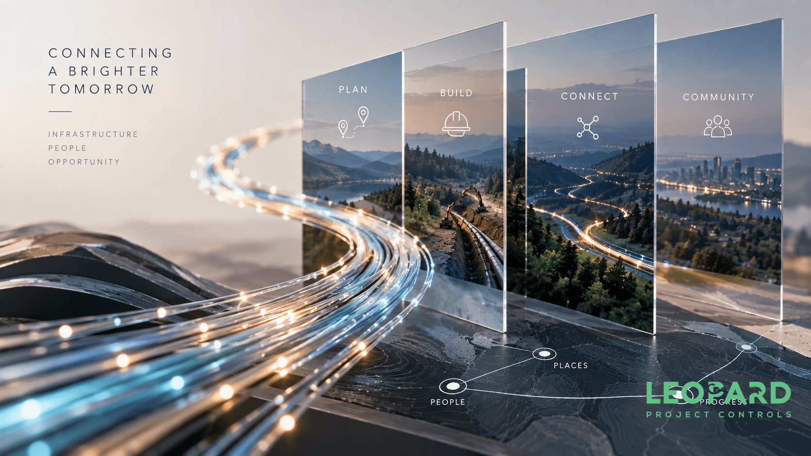 Fiber construction schedule and project controls for multi-route broadband network deployment