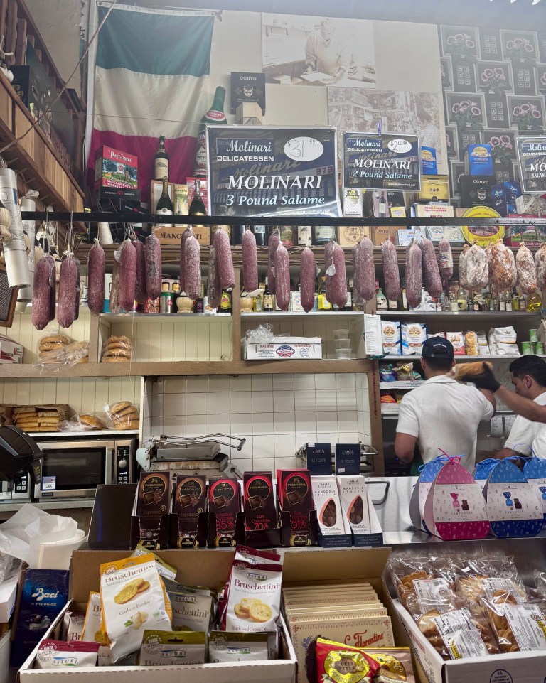 Inside Molinari Delicatessen in North Beach, San Francisco