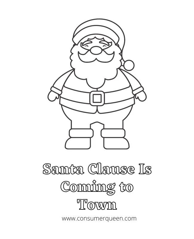 Christmas santa claus coloring page | free printable. Santa Coloring Page Free Printable Coloring Sheet