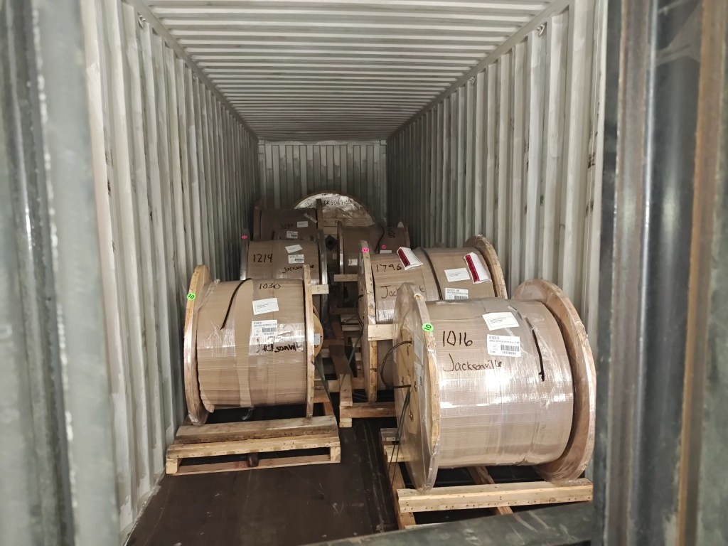 Container devanning at Jacksonville Florida