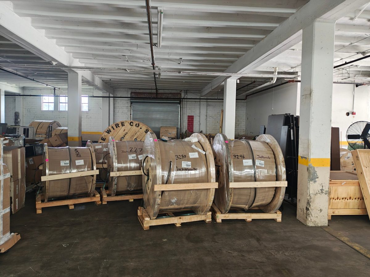 Pallets staged for container loading – Jacksonville 3PL