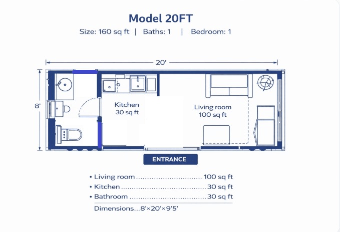Model X7 floor plan image