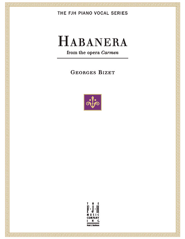 Habanera From The Opera Carmen Piano Georges Bizet Digital Sheet