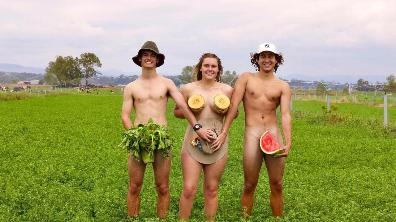 Farmer's Nude Daughter Working with Bales Free Full HD Photo - BonnyArt.com