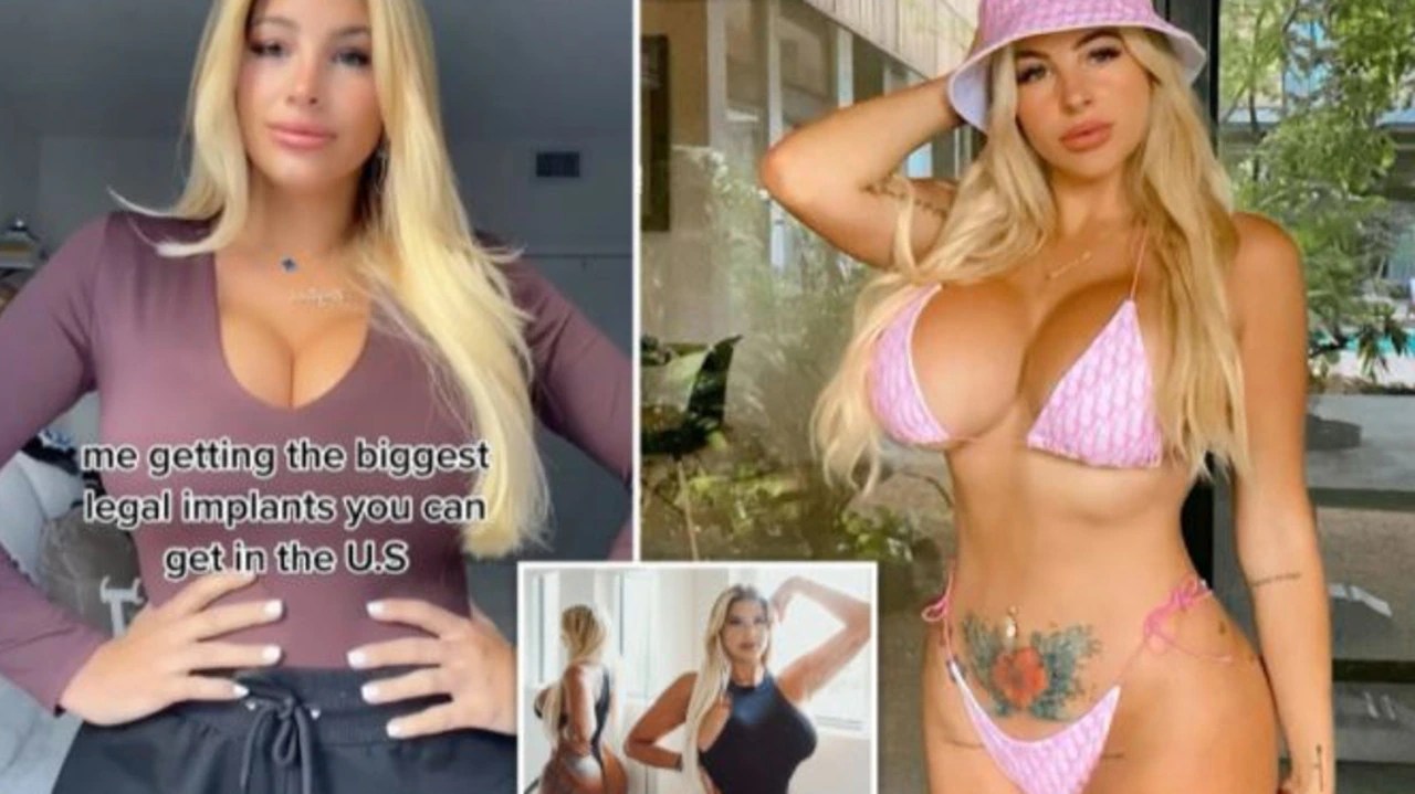 Woman who had 3 boob jobs claims to have 'biggest breasts in the US' | news.com.au — Australia's leading news site