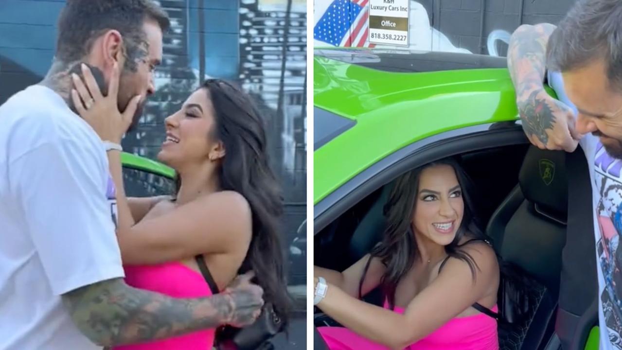 YouTuber Adam22 under fire for buying Porn Star wife $400k Lamborghini | news.com.au — Australia's leading news site