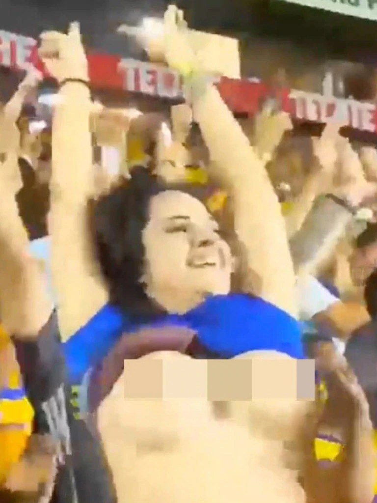 Football 2022: Fan who flashed breasts joins OnlyFans after going viral, video, Carla Garza | news.com.au — Australia's leading news site
