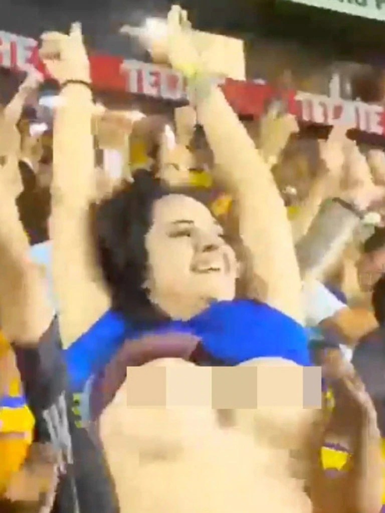 Football 2022: Fan who flashed breasts joins OnlyFans after going viral,  video, Carla Garza | news.com.au — Australia's leading news site