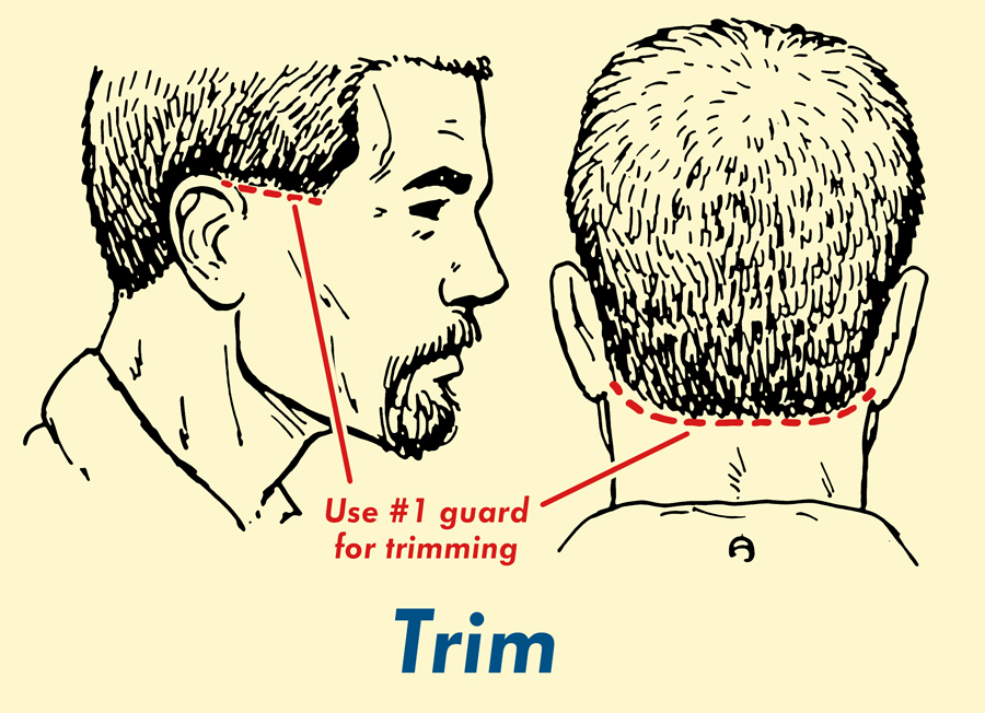 This cut is literally buzzing the hair with clippers, and that's it. How to Give Yourself a Buzz Cut | The Art of Manliness