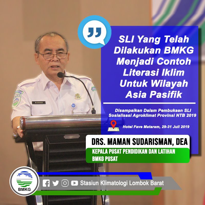 SLI Sosialisasi Agroklimat Provinsi NTB Tahun 2019