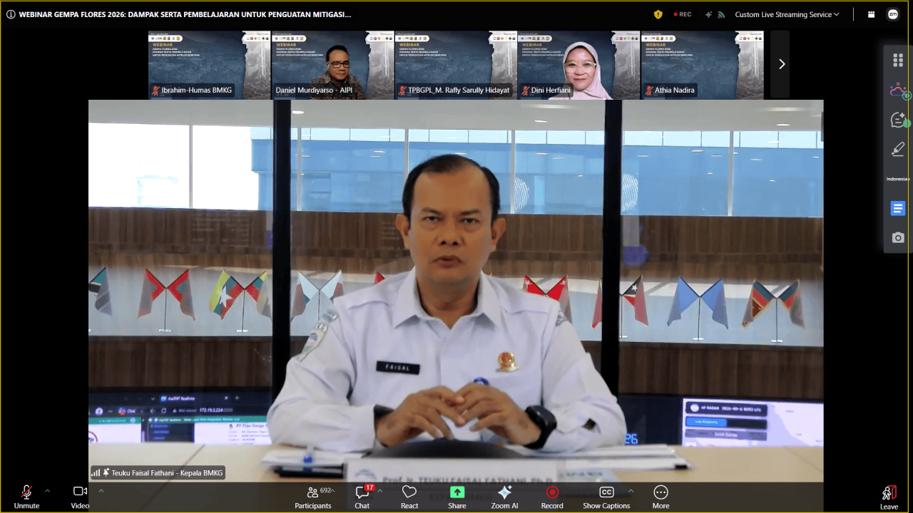 Gempa Flores M7,7 Jadi Momentum Penguatan Mitigasi Bencana Berbasis Sains dan Teknologi