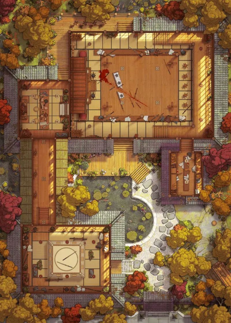 Nightmare School Dojo Maps - Elegant Space Image - Full HD