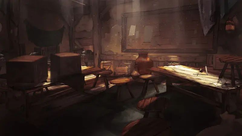 Thieves Guild Hideout Scene - High Resolution Space Backgrounds for Desktop