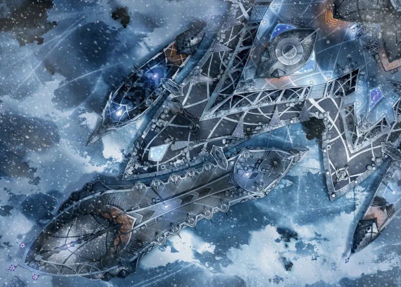 Drow Warship Czepeku Maps - Artistic Nature Wallpaper - HD